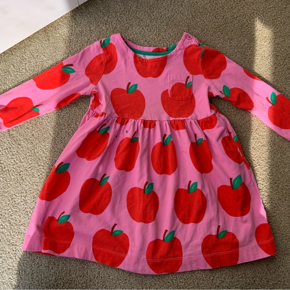 Mini Boden Apples Dress 2-3Y